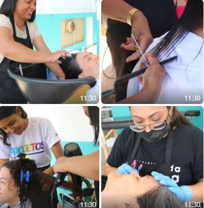 Promoção do Dia da Beleza feminina durante as comemorações na Semana do Servidor da Fundação Helena Antipoff em 2025.